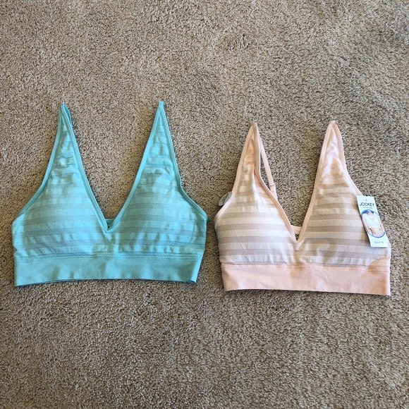 Jockey Other - NWT Jockey Women's Bra Matte & Shine Seamfree Bralette Size Medium